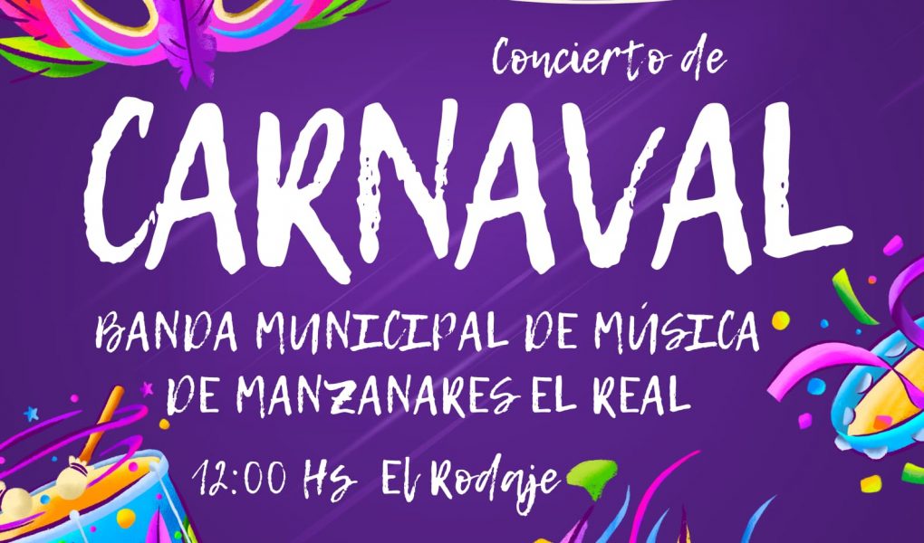 Banda de Música de Manzanares el Real, concierto de Carnaval